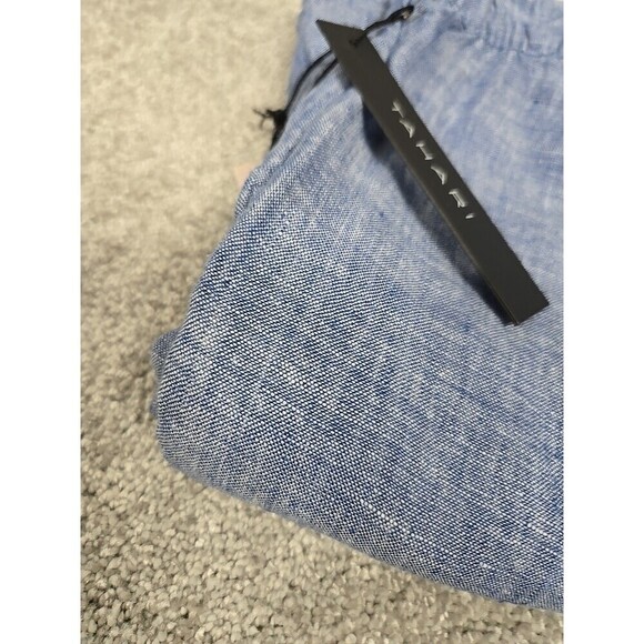 Women's Tahari 100% Linen Shorts 6" Pockets Heathered Blue Women’s Size 1X NWT - Picture 7 of 7